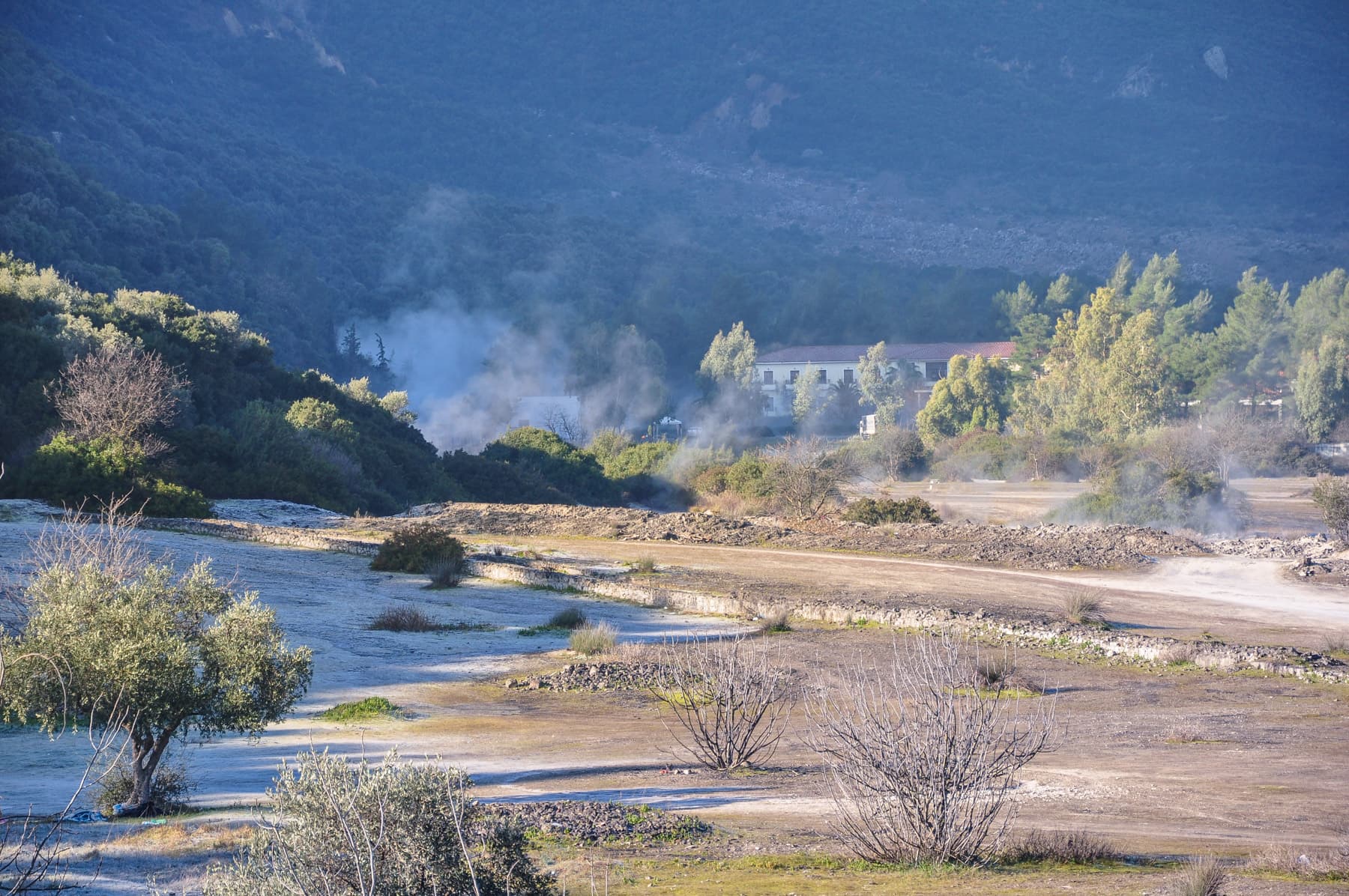 Hot Water Springs Area