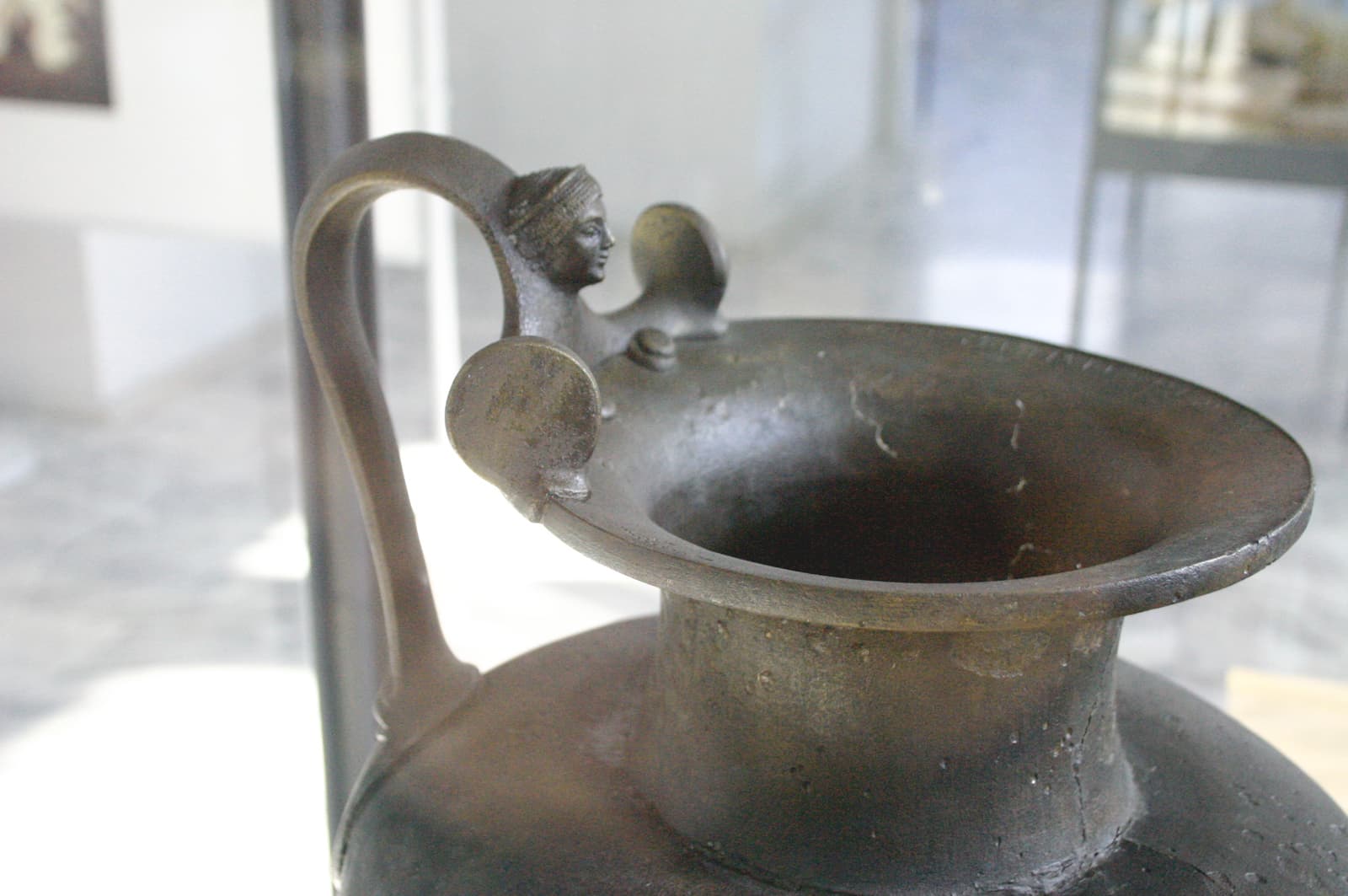 Bronze Hydria Handle