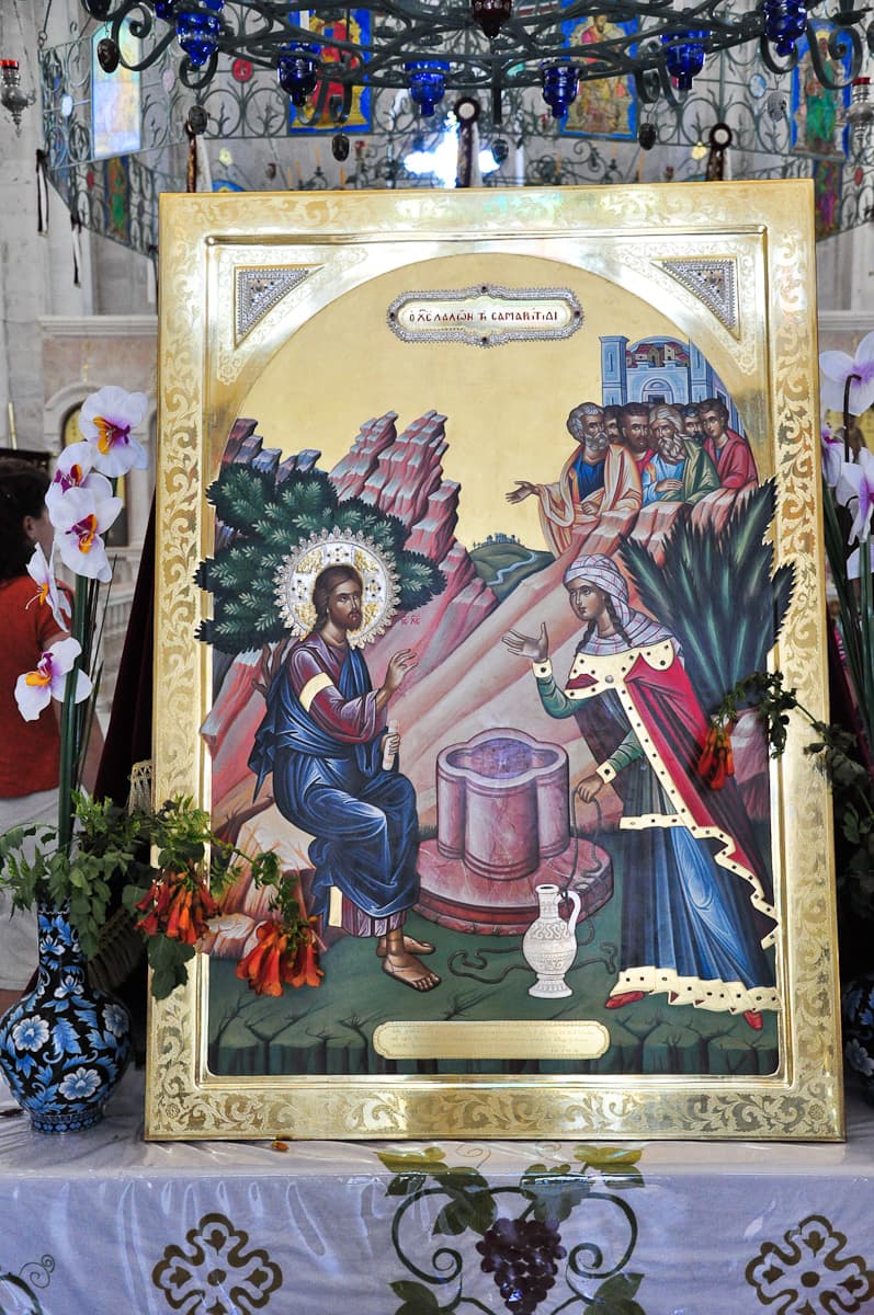 Image/Icon of Jesus & Samaritan Woman