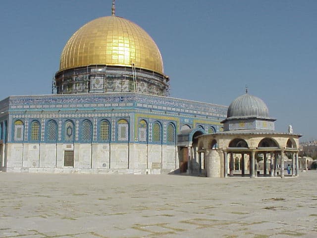 Dome of the Rock and Dome of the Chain