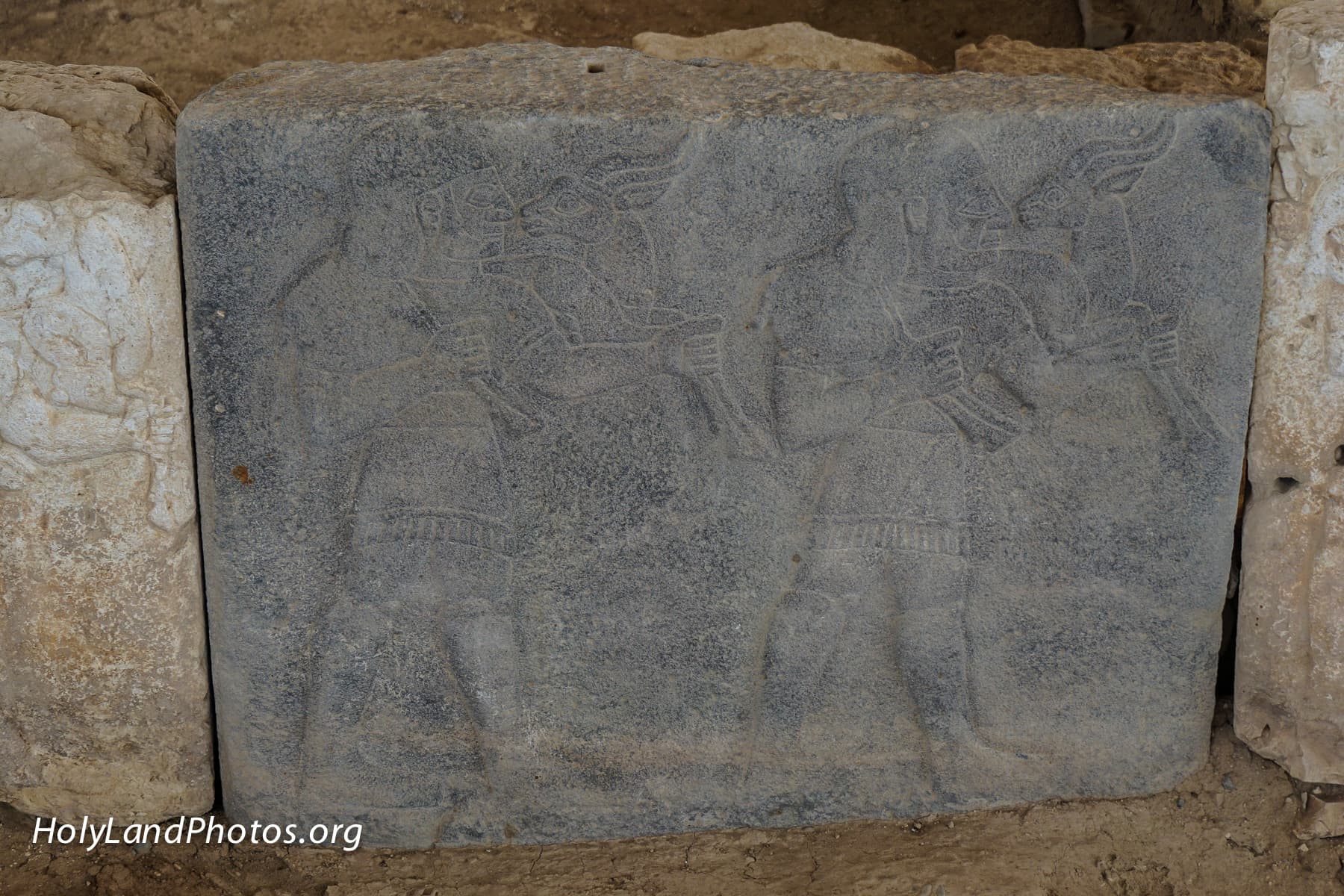 Gazelle Bearers Basalt Slab
