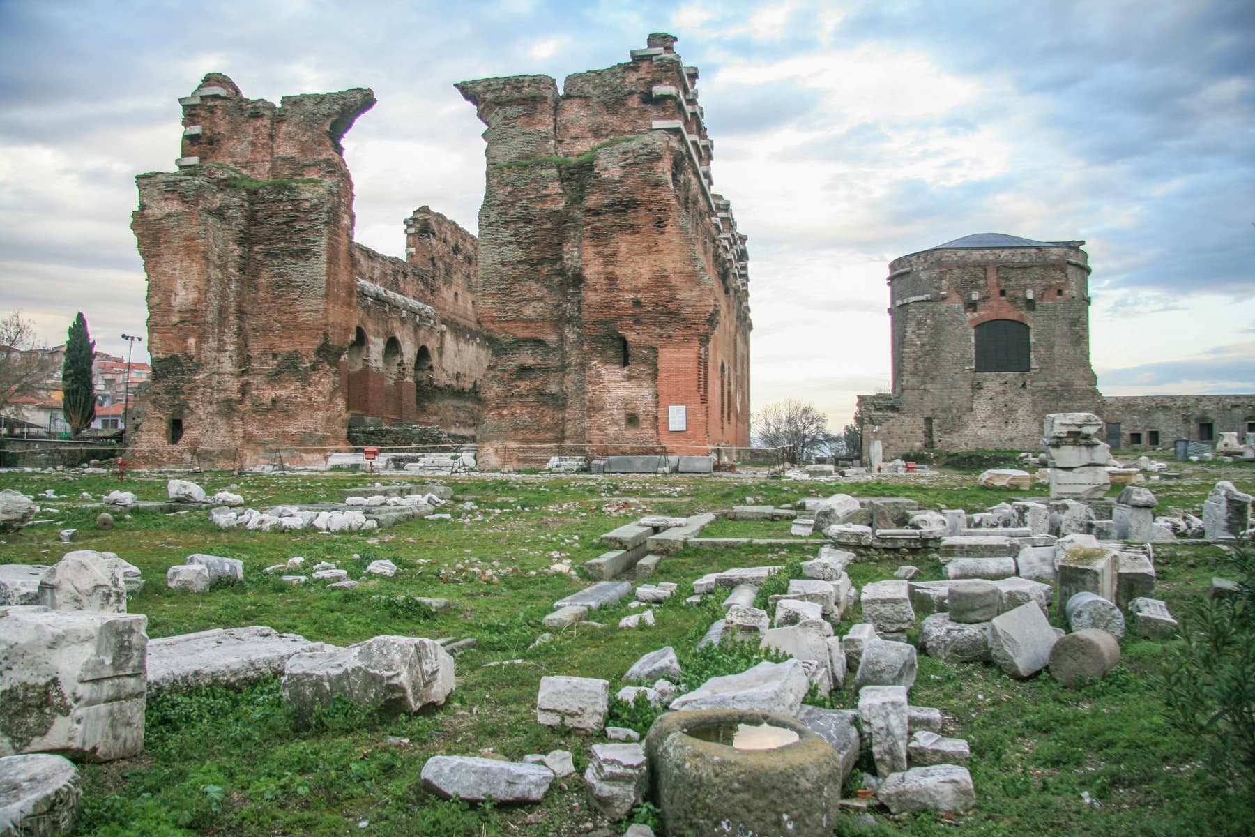 Red Basilica Courtyard