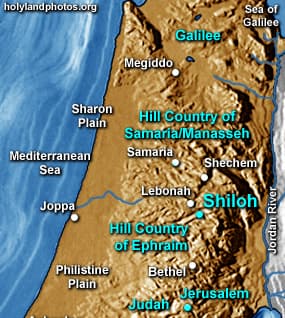 Map or image for Shiloh