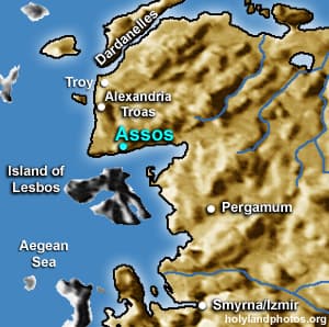 Map or image for Assos: Citadel, Temple of Athena, Harbor