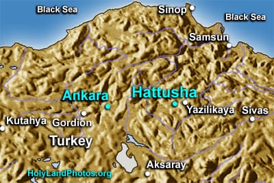 Map or image for Hattusha Hattusas