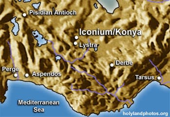 Map or image for Iconium (Konya)