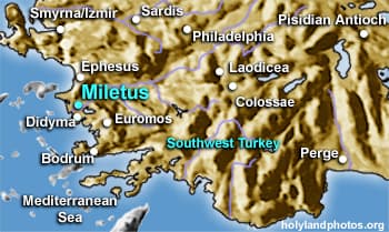 Map or image for Miletus (Balat)