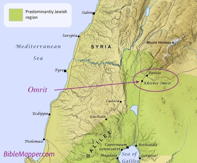 Map or image for Omrit