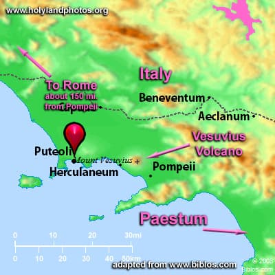 Map or image for Paestum