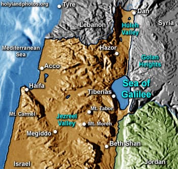 Map or image for Views of Sea of Galilee