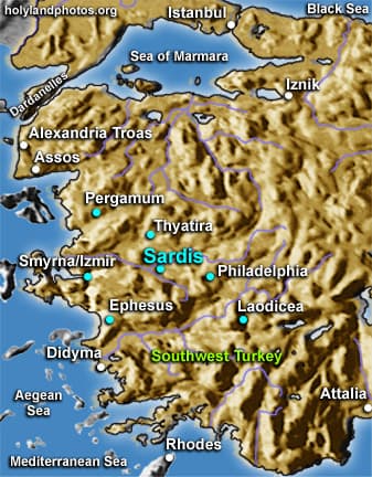 Map or image for Sardis Synagoge Gymnasium