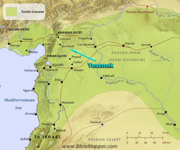 Map or image for Yesemek