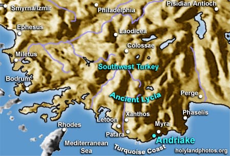 Map or image for Andriace (Andriake)