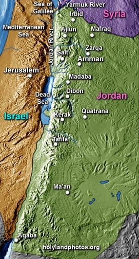 Map or image for Jordan