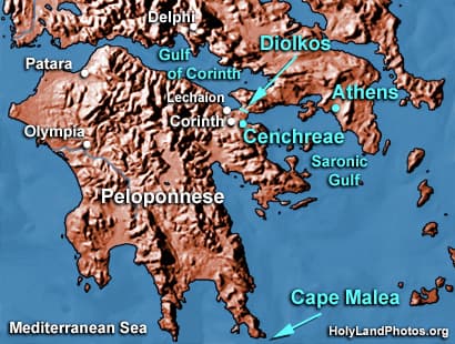 Map or image for Cenchreae