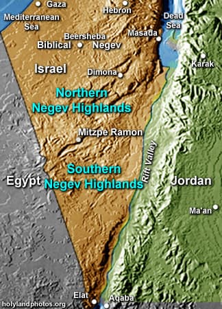 Map or image for Negev Highlands