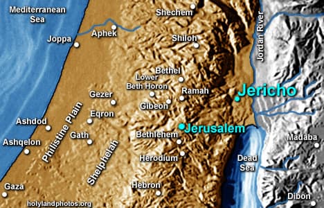 Map or image for Jericho OT