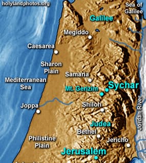 Map or image for Sychar/Jacob's Well