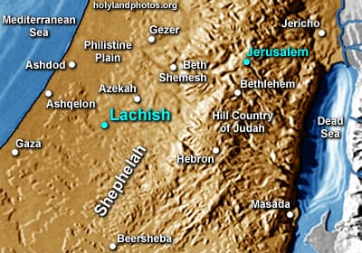 Map or image for Lachish