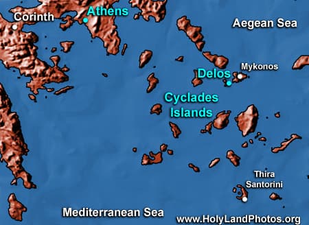 Map or image for Cyclades Islands
