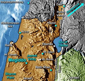 Map or image for Megiddo (Bronze Age)