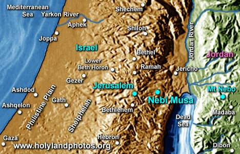 Map or image for Nebi Musa