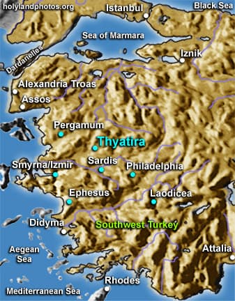 Map or image for Thyatira