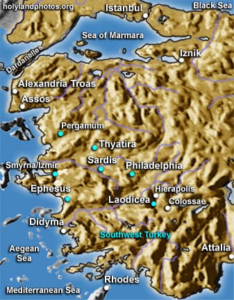 Map or image for Western Turkey